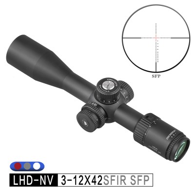 LHD 3-12X42SFIR SFP Rifle Scopes HD scope model-DISCOVERYOPT